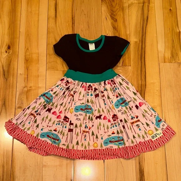 KPea Playful Graphic Dress with Black Top - Picture 1 of 5